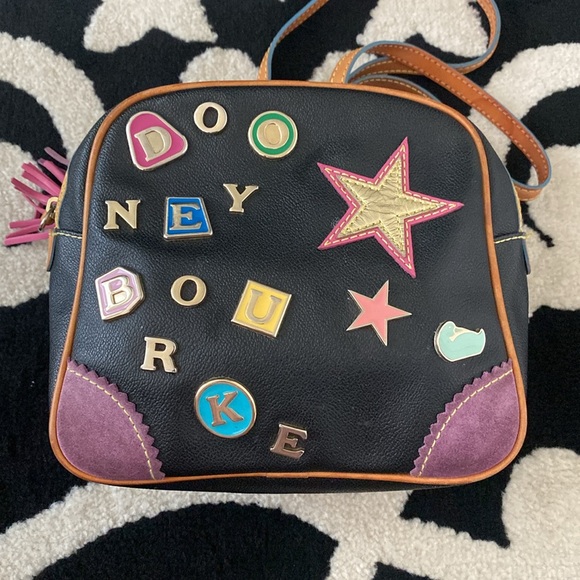 Dooney & Bourke Y2K Limited Edition Lindsay Lohan Black Bowler Bag Backpack - Picture 5 of 14